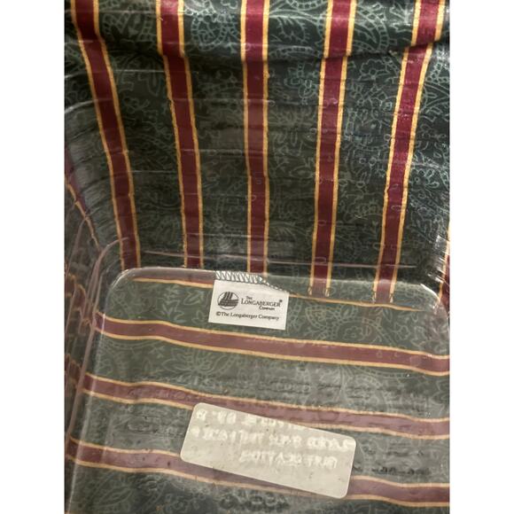 Longaberger 1995 Christmas Collection Cranberry Basket-Cloth Liner & Protector - Picture 5 of 6